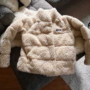 Patagonia Cream Teddy Puffer